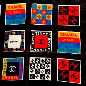 Chanel Paris 36” silk wrap